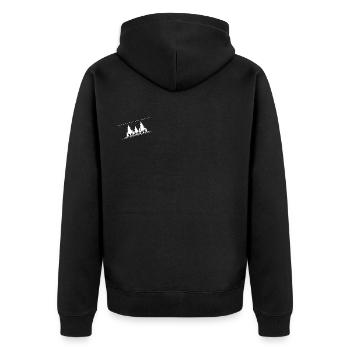Forêt - Veste à capuche bio Premium Unisexe - noir - Dos - Nico (187cm)