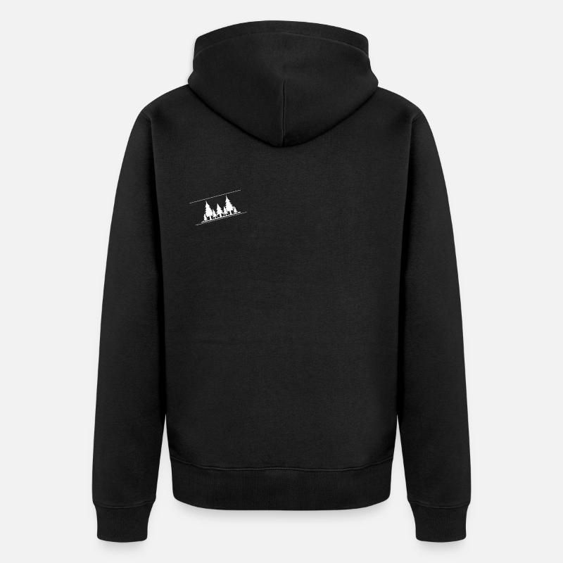 Forêt - Veste à capuche bio Premium Unisexe - noir