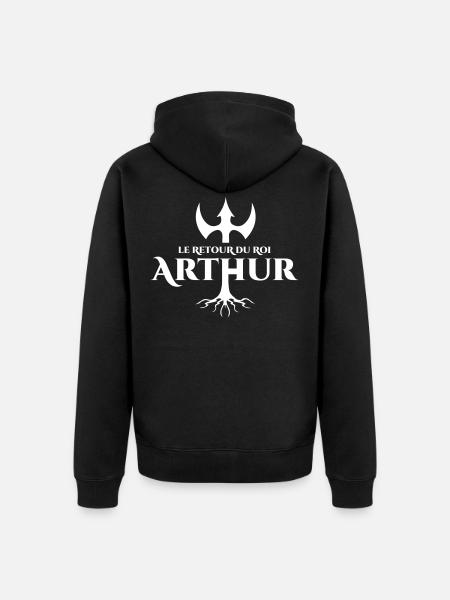 Le retour du roi Arthur - Veste à capuche bio Premium Unisexe - noir