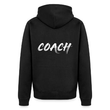 entraîneur - Veste à capuche bio Premium Unisexe - noir - Dos - Nico (187cm)