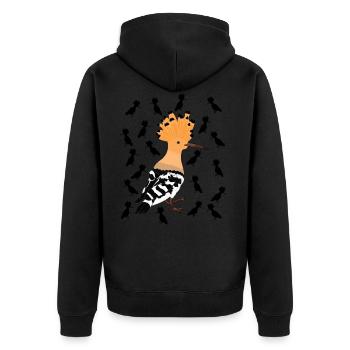 Oiseau cerceau - Veste à capuche bio Premium Unisexe - noir - Dos - Nico (187cm)