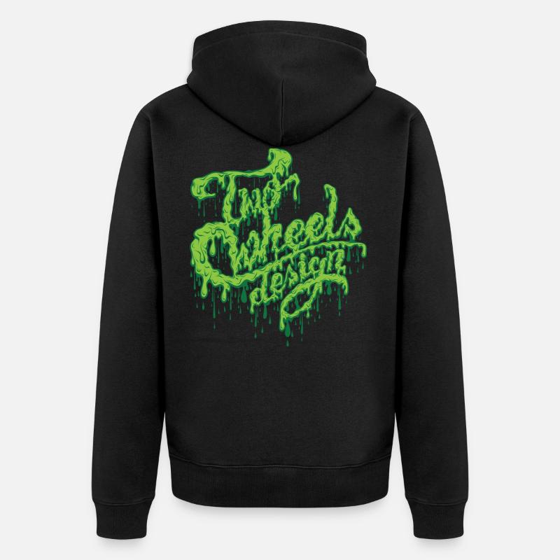 TWD Schlamm - Unisex Premium Bio Zip Hoodie - Schwarz