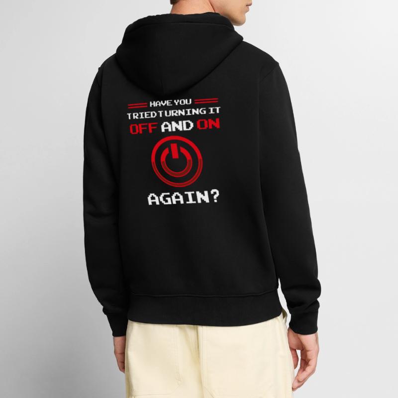 Computer Help Desk Technology Support Help Checklist Unisex Premium Organic Zip Hoodie