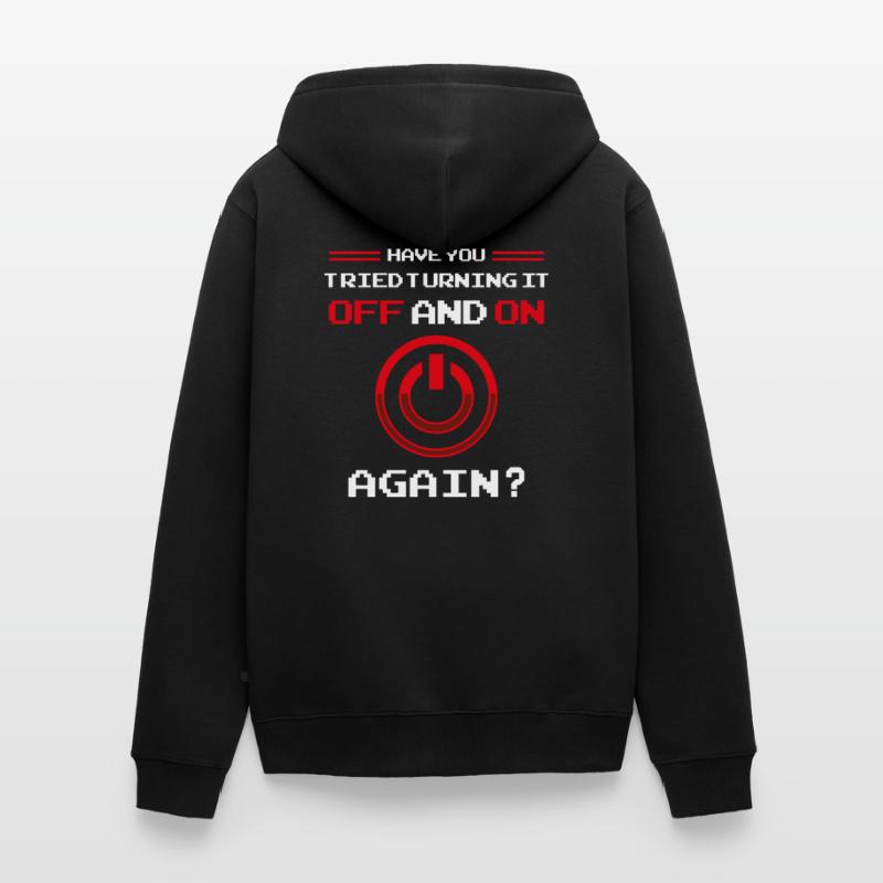 Computer Help Desk Technology Support Help Checklist Unisex Premium Organic Zip Hoodie
