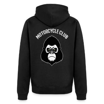 Motorcycle Club - Moto Club - Veste à capuche bio Premium Unisexe - noir - Dos - Nico (187cm)