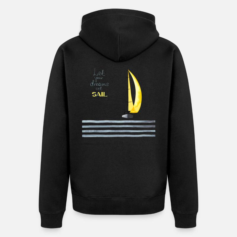 DREAMS'SAIL - Veste à capuche bio Premium Unisexe - noir
