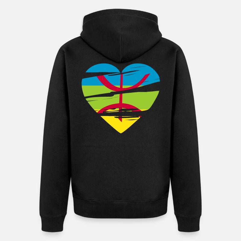 AMAZIGHE - Veste à capuche bio Premium Unisexe - noir