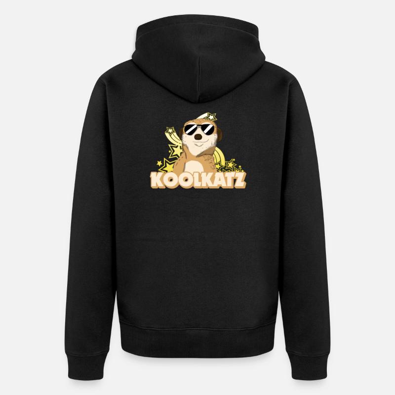 Suricate Cool Suricate - Veste à capuche bio Premium Unisexe - noir