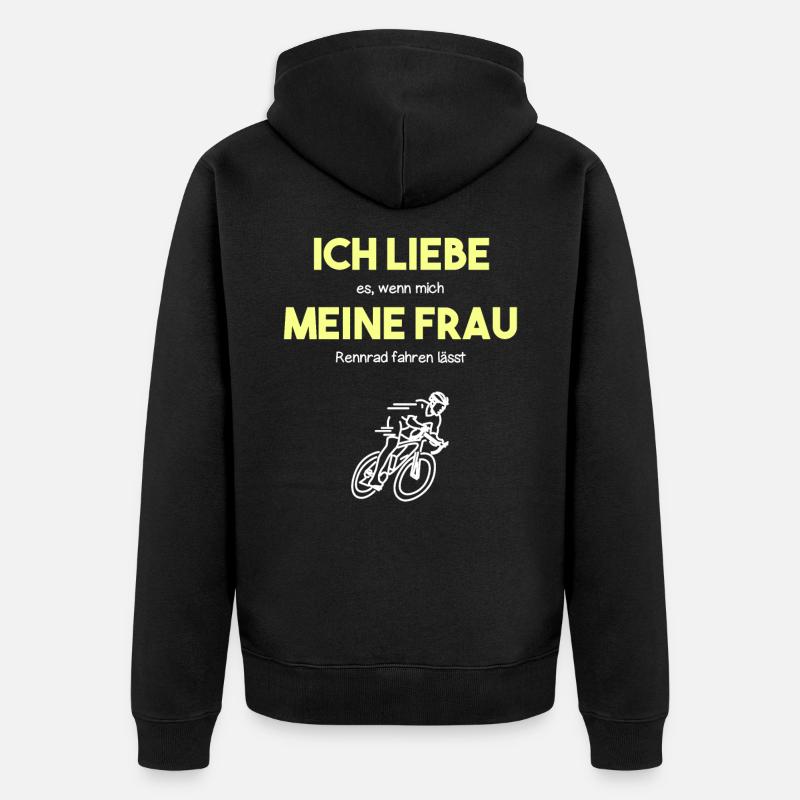 Roue de pensionnaire - Veste à capuche bio Premium Unisexe - noir