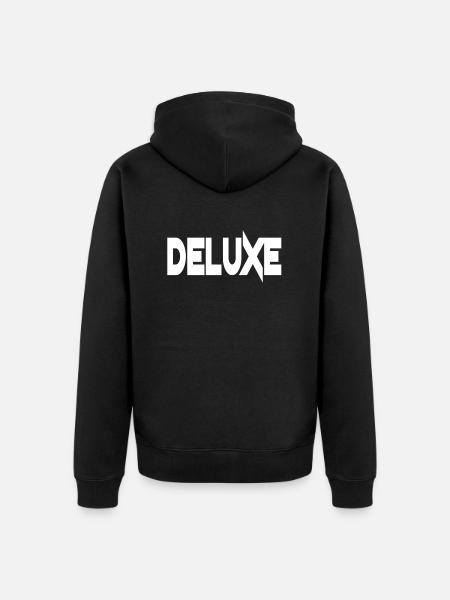 DELUXE T-Shirt - Unisex Premium Organic Zip Hoodie - black