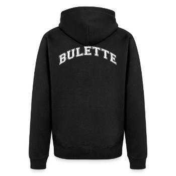 BULETTE ou boulette de viande. - Veste à capuche bio Premium Unisexe - noir - Dos - Nico (187cm)