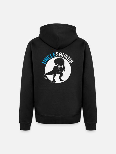 Unclesaurus - Veste à capuche bio Premium Unisexe - noir