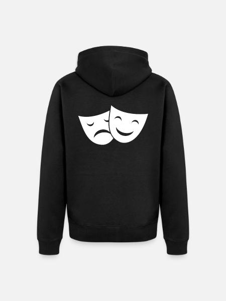 masks - Unisex Premium Organic Zip Hoodie - black