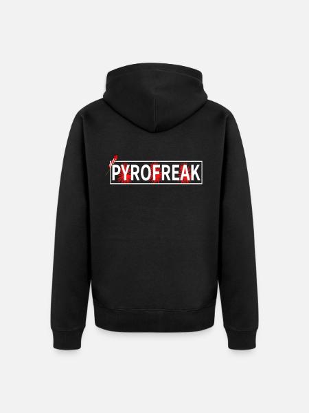 Fireworks Pyrotechnician - Unisex Premium Organic Zip Hoodie - black