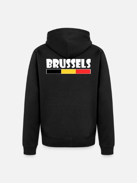 Brussel - Veste à capuche bio Premium Unisexe - noir
