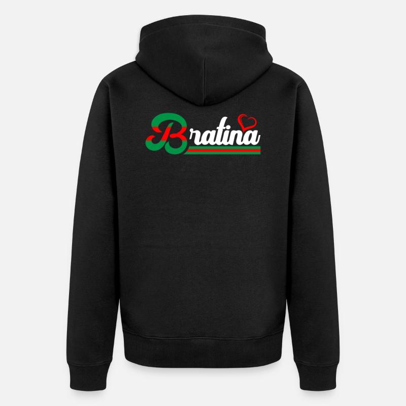 Bratina Bratan Russie - Veste à capuche bio Premium Unisexe - noir
