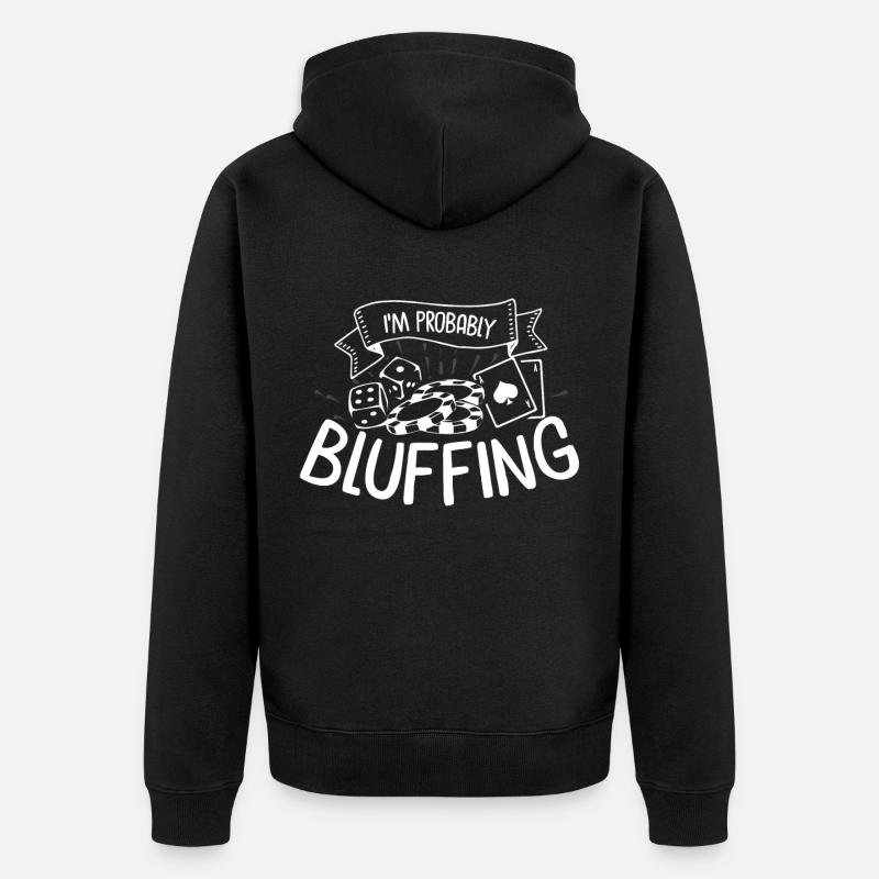 Casino de poker - Veste à capuche bio Premium Unisexe - noir