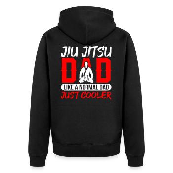 Arts martiaux Jiu Jitsu - Veste à capuche bio Premium Unisexe - noir - Dos - Nico (187cm)