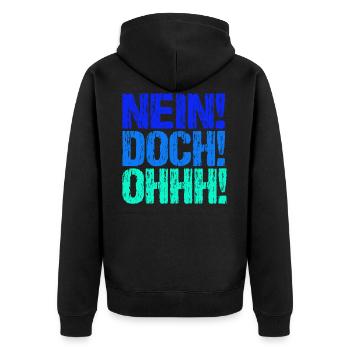 Non, ohhh - Veste à capuche bio Premium Unisexe - noir - Dos - Nico (187cm)