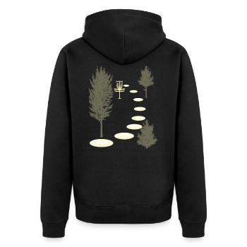 Disc Golf Into Woods Disc Golf Discs Golf Frisb - Veste à capuche bio Premium Unisexe - noir - Dos - Nico (187cm)
