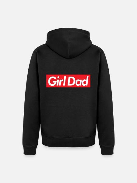 Girl Dad - Unisex Premium Organic Zip Hoodie - black