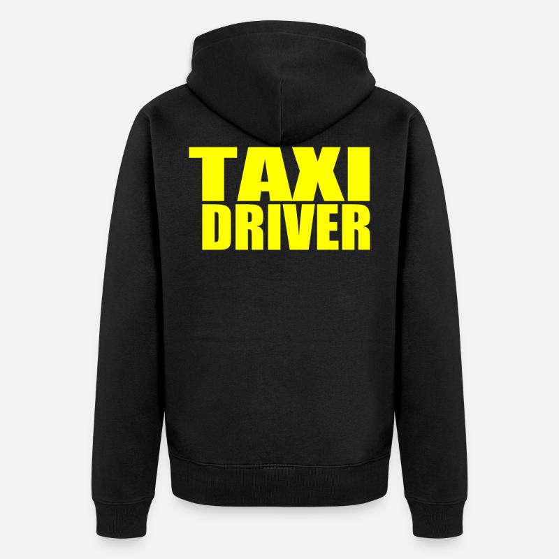 conducteur de taxi - Veste à capuche bio Premium Unisexe - noir