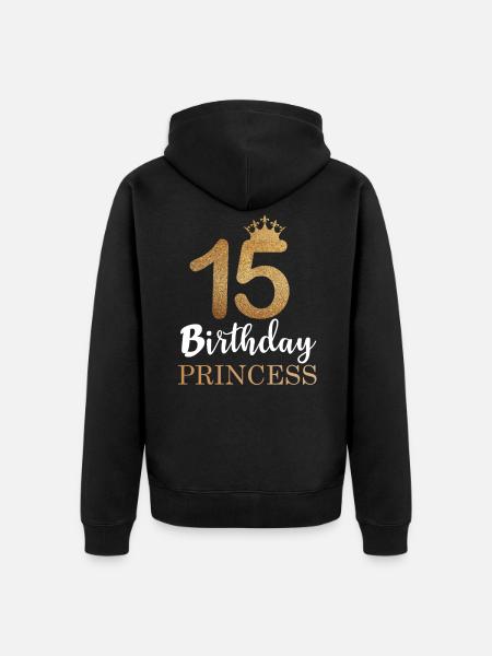 Dotter gåva 15-årsdag 15-årig tjej - Ekologisk premiumluvjack unisex - svart