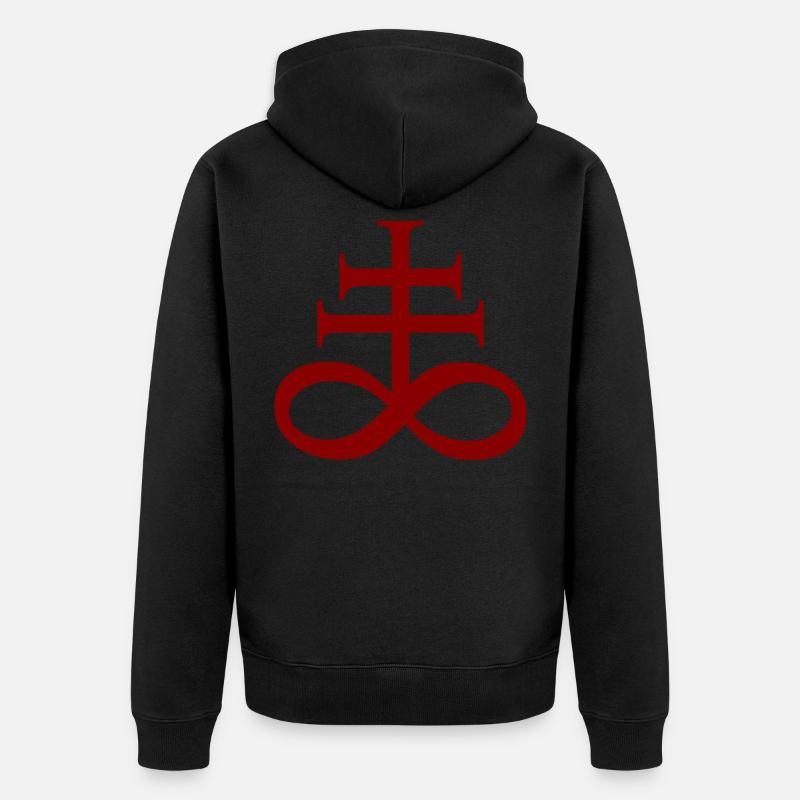 Leviathan Cross - Unisex Premium Bio Zip Hoodie - Schwarz
