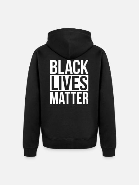Black Lives Matter - Unisex Premium Organic Zip Hoodie - black