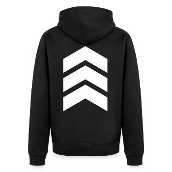 Enseignant en éducation spécialisée de sensibilisation au syndrome de Down - Veste à capuche bio Premium Unisexe - noir - Dos - Nico (187cm)