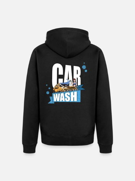 Make your car shine - Unisex Premium Organic Zip Hoodie - black