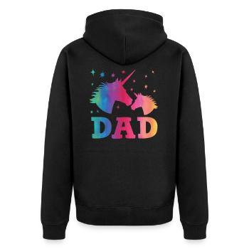 Produit Dadacorn - Veste à capuche bio Premium Unisexe - noir - Dos - Nico (187cm)