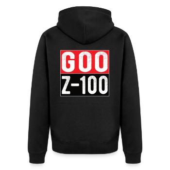G00 Z 100 CNC router gift CNC milling - Unisex Premium Organic Zip Hoodie - black - Back - Nico (187cm)