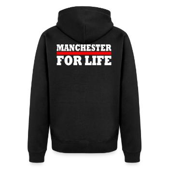 MANCHESTER - Veste à capuche bio Premium Unisexe - noir - Dos - Nico (187cm)