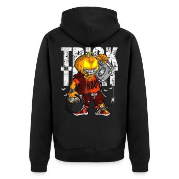 Trick or Treat Hip Hop Halloween Graphic Men - Veste à capuche bio Premium Unisexe - noir - Dos - Nico (187cm)