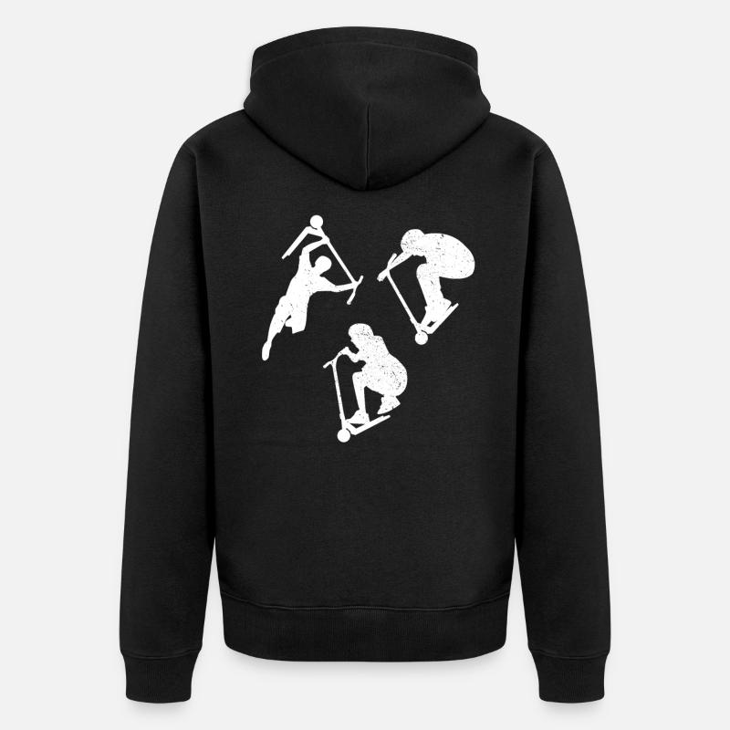 Scooter-Meister - Unisex Premium Bio Zip Hoodie - Schwarz