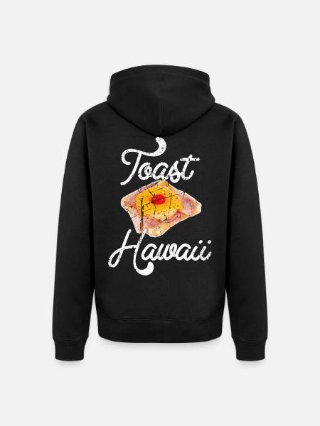 Toast Hawaii - Unisex Premium Organic Zip Hoodie - black