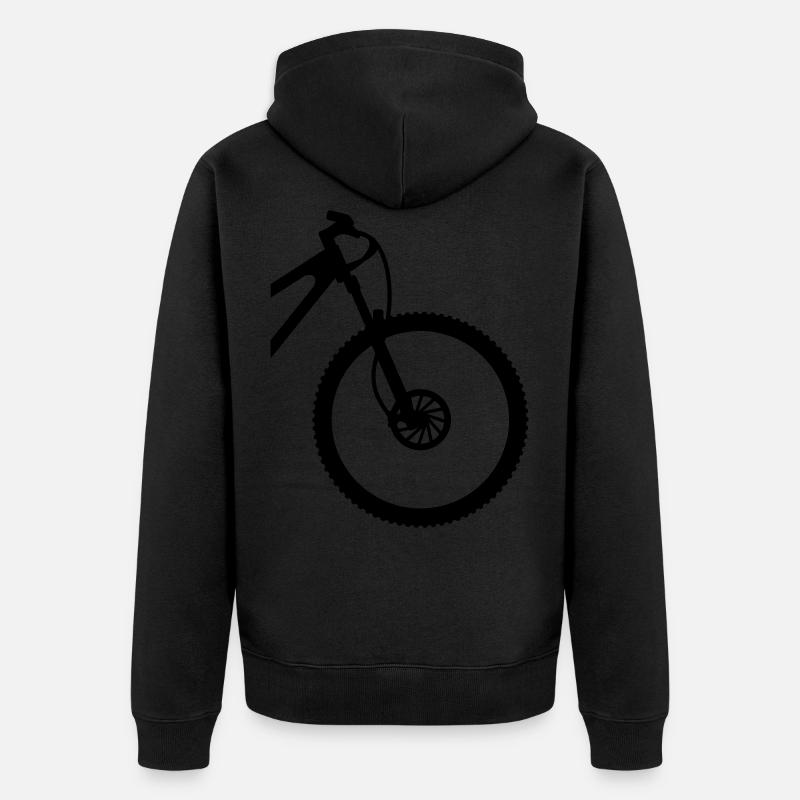 VTT front - Veste à capuche bio Premium Unisexe - noir