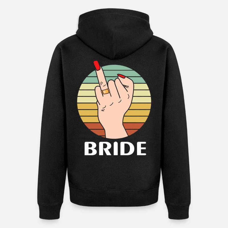 Mariage mariage majeur mariage - Veste à capuche bio Premium Unisexe - noir