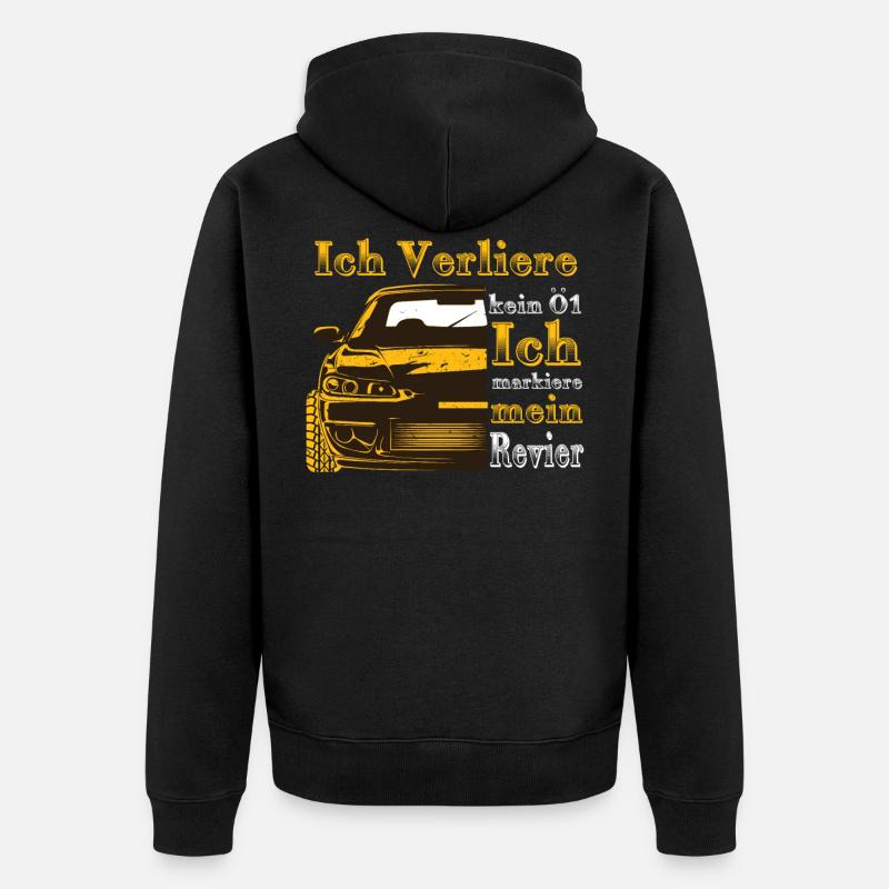Marquage du territoire - Veste à capuche bio Premium Unisexe - noir