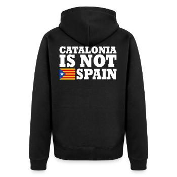 catalonia is not spain - Veste à capuche bio Premium Unisexe - noir - Dos - Nico (187cm)
