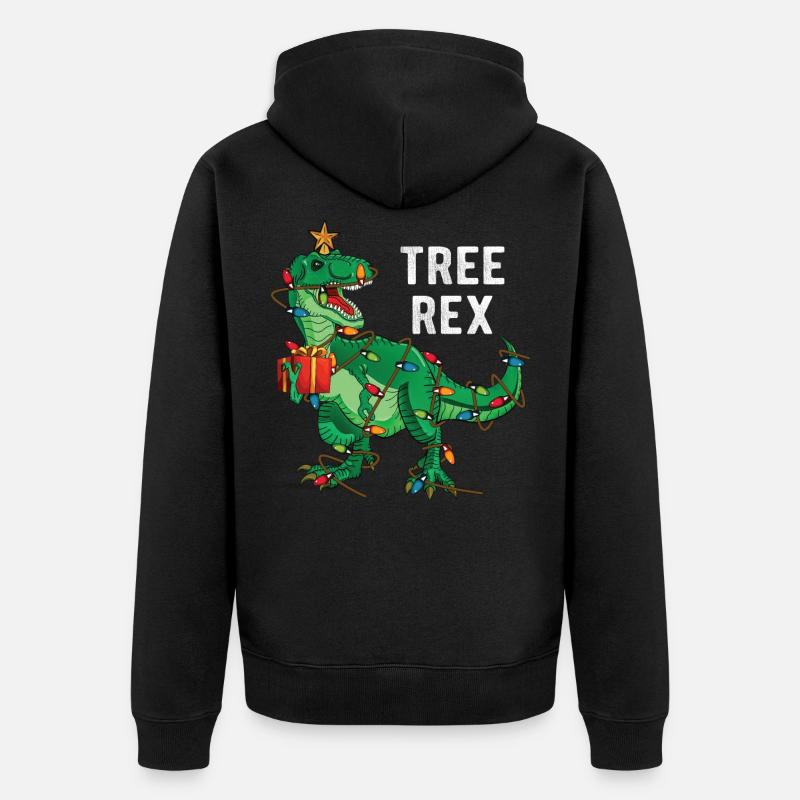 Tree Rex - Veste à capuche bio Premium Unisexe - noir