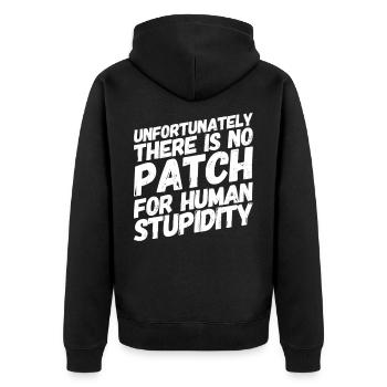 Admin Administrator Computer Science Computer - Unisex Premium Organic Zip Hoodie - black - Back - Nico (187cm)