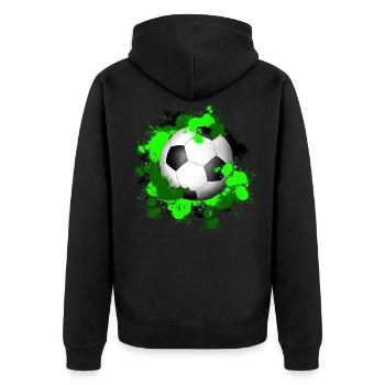Blobs de football - Veste à capuche bio Premium Unisexe - noir - Dos - Nico (187cm)