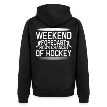 Hockey hockey sur gazon Hockey sur glace - Veste à capuche bio Premium Unisexe - noir - Dos - Nico (187cm)
