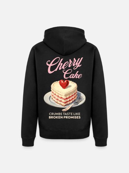 Cherries Cherry Pie Baking Gift - Unisex Premium Organic Zip Hoodie - black