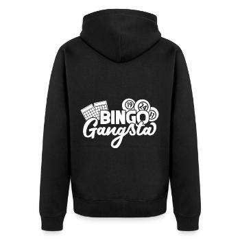 Joueur de bingo Gangsta Bingo - Veste à capuche bio Premium Unisexe - noir - Dos - Nico (187cm)