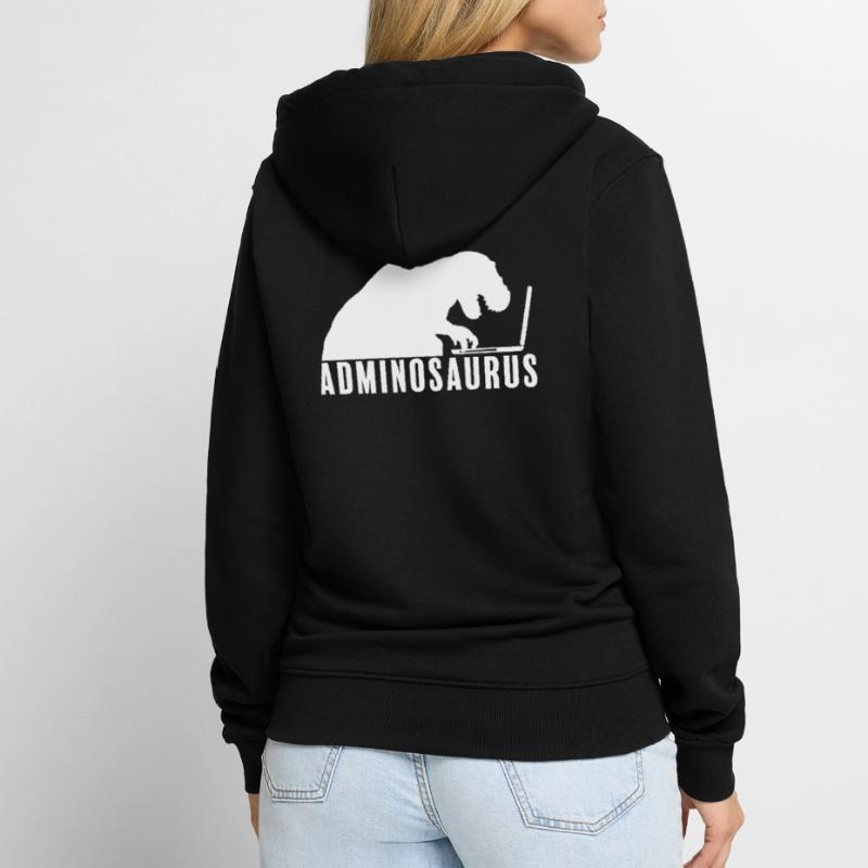 Admin Administrator Informatik Computer Unisex Premium Bio Zip Hoodie