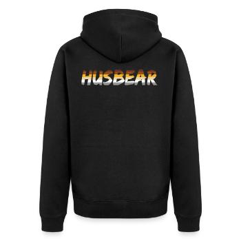 HUSBEAR GAY LGBT PRIDE Communauté des ours - Veste à capuche bio Premium Unisexe - noir - Dos - Nico (187cm)