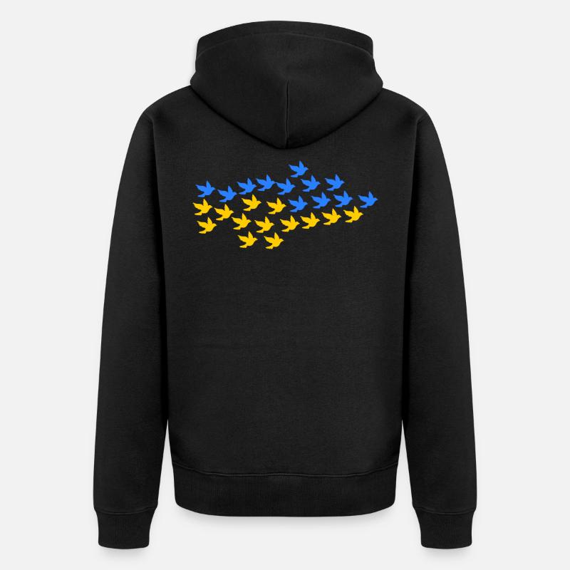 Ukraine - Veste à capuche bio Premium Unisexe - noir